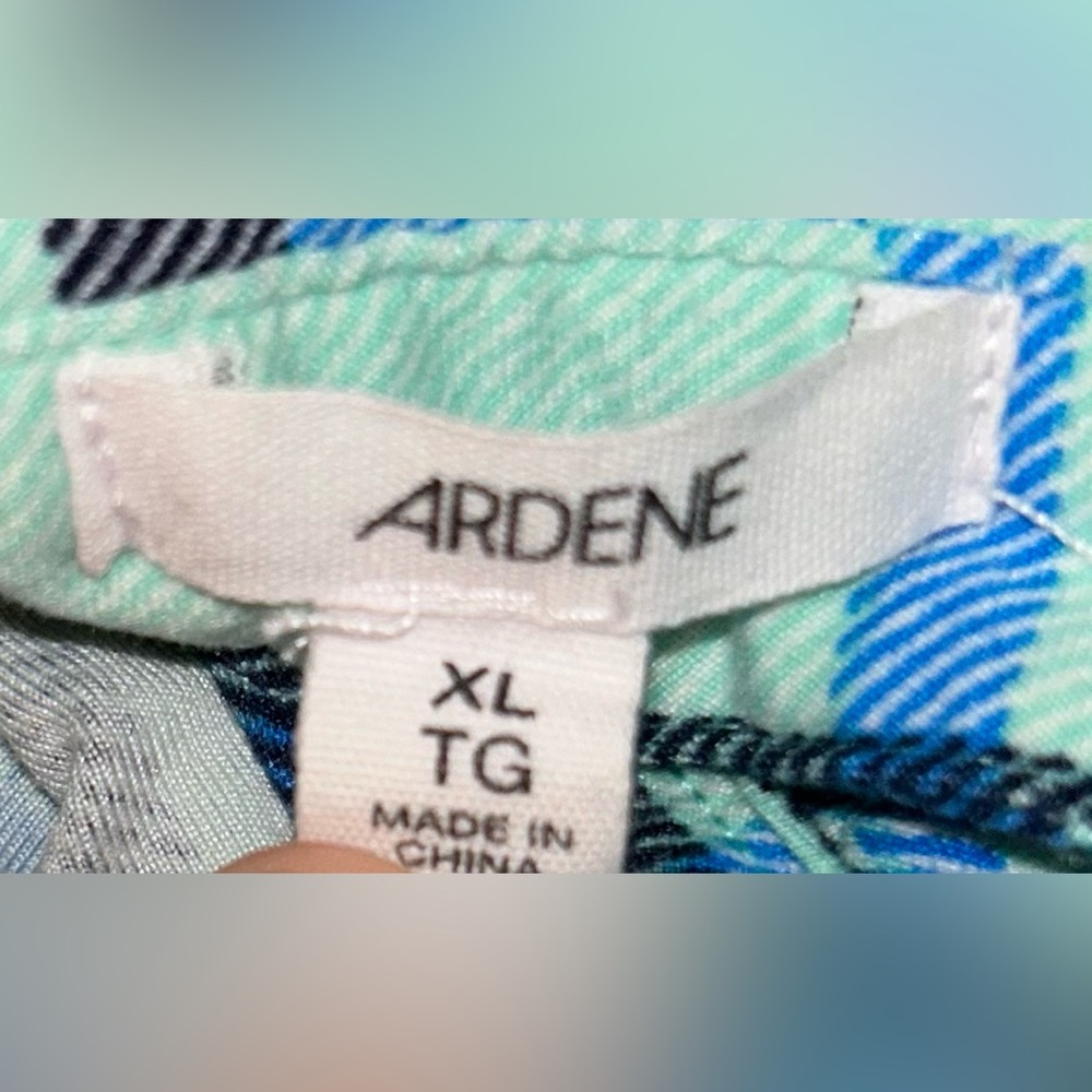 Ardene Blue and Green Plaid Dress - Picture 4 of 4